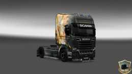 SCANIA STREAMLINE FIRE DRAGON SKIN ETS2