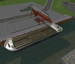 ANIMATED WOODEN CRANE WITH CONVEYOR BELT V1.0 FS15