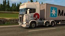 SCANIA R TOPLINE JAPANESE PAINTJOB FOR ETS2