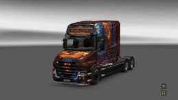 SCANIA T HALLOWEEN SKIN FOR ETS2