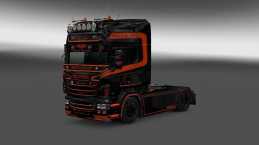 SCANIA BLACK KNIGHT SKIN FOR ETS 2