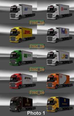 PACK VOLVO FH 2012 TANDEM (25 METERS) V1.24
