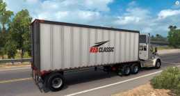 RED CLASSIC BOX TRAILER