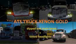 TRUCK XENON GOLD DIPPED AND MAIN BEAM + TINTED HEADLIGHTS V1.0